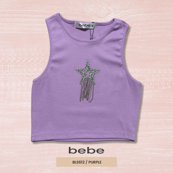 BLUSA MODA CROP TOP BEBE BLS612 / LILA