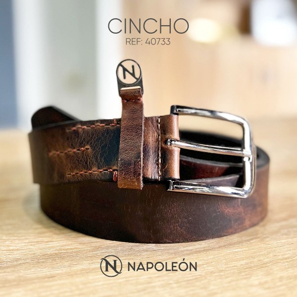 CINCHO NAPOLEÓN TABACO OSCURO