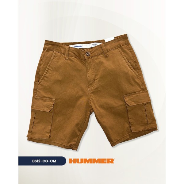 BERMUDA GABARDINA CARGO HUMMER / CARAMELO