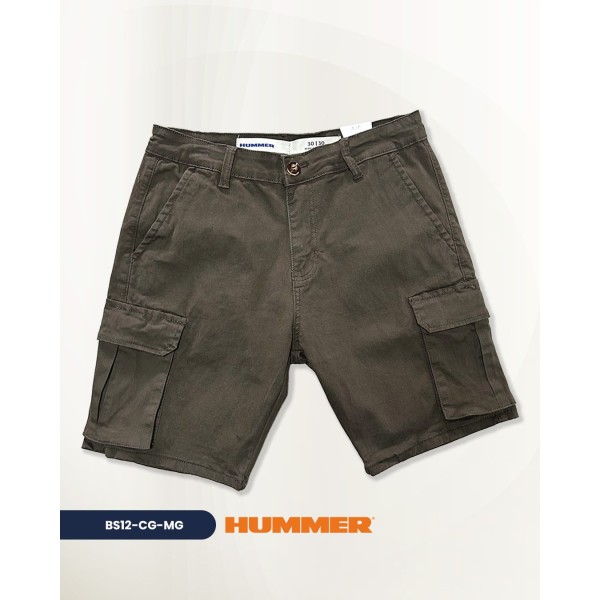 BERMUDA GABARDINA CARGO HUMMER / VERDE ALGA