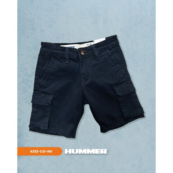 BERMUDA GABARDINA CARGO JUVENIL HUMMER / NAVY