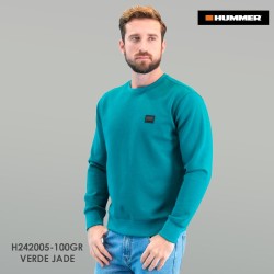 SUDADERA HUMMER  05-100 VERDE JADE
