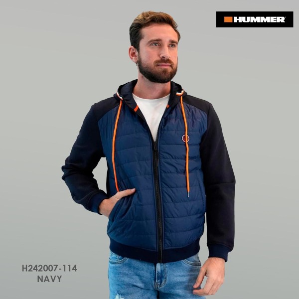 SUDADERO CON CAPUCHA HUMMER 07-114 NAVY