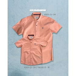 CAMISA MC HUMMER BS03OLOR SALMON