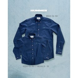CAMISA ML HUMMER BS04OLNV NAVY