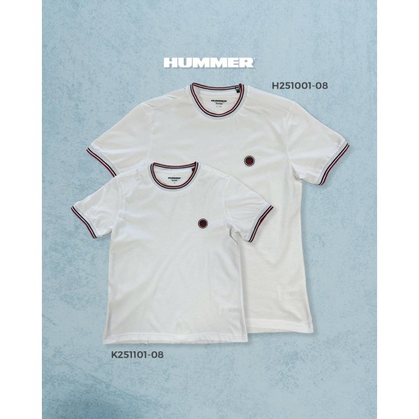 PLAYERA MODA HUMMER H251001-08 BLANCO