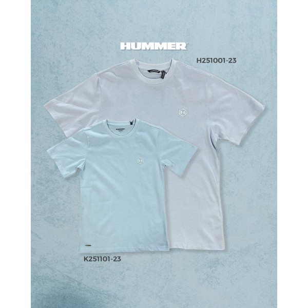 PLAYERA MODA OVERSIZE HUMMER H251001-23SB XL CELESTE