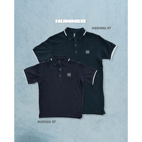 PLAYERA POLO HUMMER S H251002-37BK NEGRO