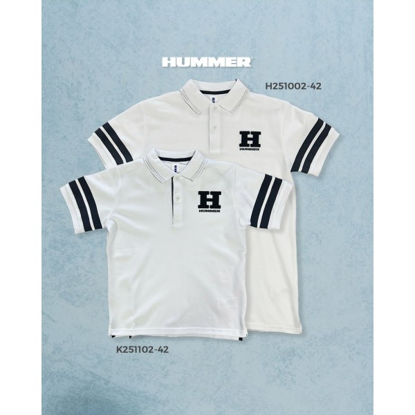 PLAYERA POLO HUMMER H251002-42 BLANCO