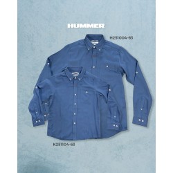 CAMISA ML HUMMER H251004-63 AZUL DENIM