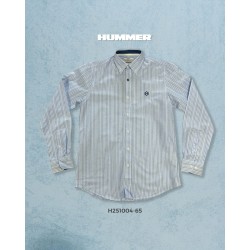 CAMISA ML HUMMER H251004-65 CELESTE LINEAS