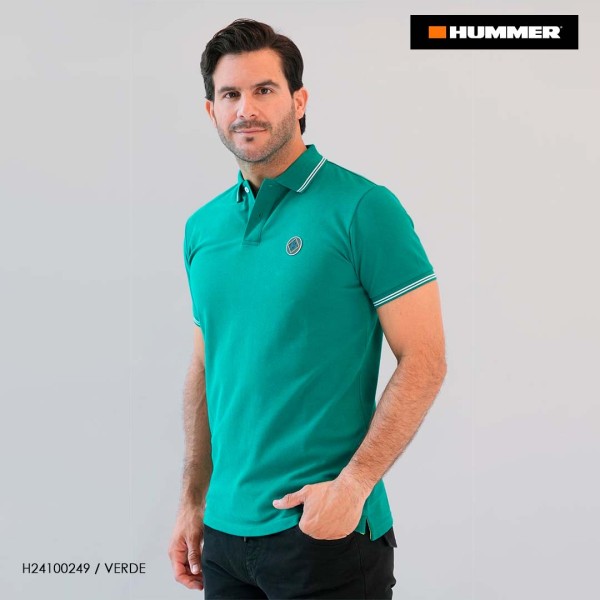 PLAYERA POLO HUMMER 249 VERDE