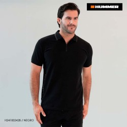 PLAYERA POLO HUMMER 242B NEGRO