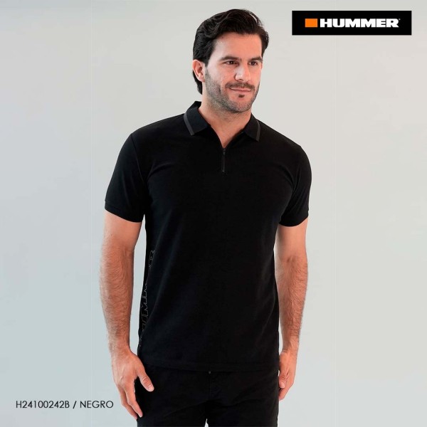 PLAYERA POLO HUMMER 242B NEGRO