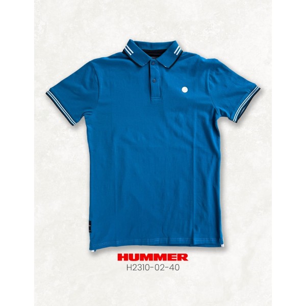 PLAYERA POLO HUMMER H23100240 / AZUL IMPERIAL