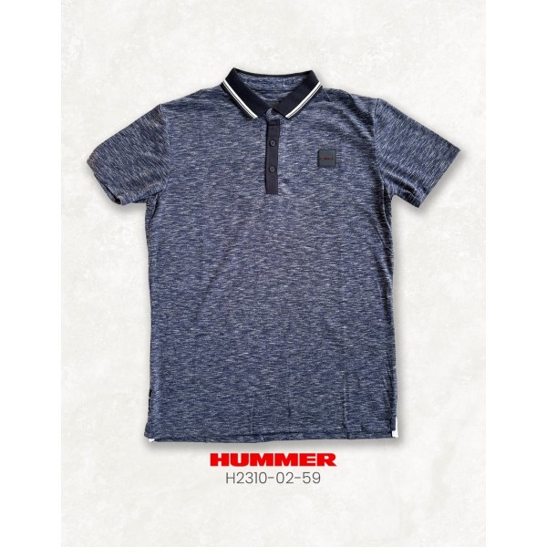 PLAYERA POLO HUMMER H231002-59 / NAVY HEATHER