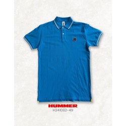 PLAYERA POLO HUMMER H241002-49 / CELESTE
