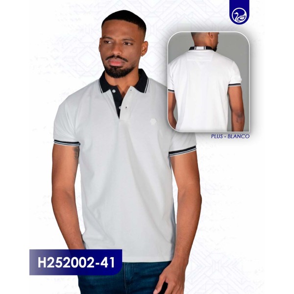 Playera polo Premium Hummer H252002-41/ Blanco