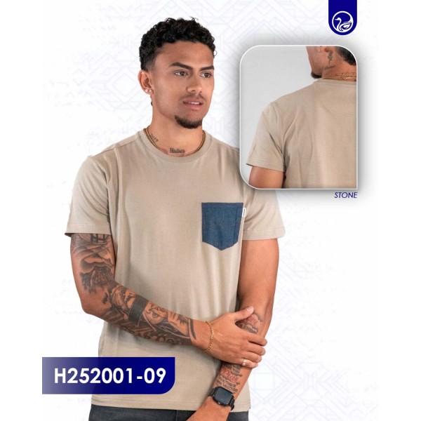 Playera Moda Hummer H252001-09 / Stone