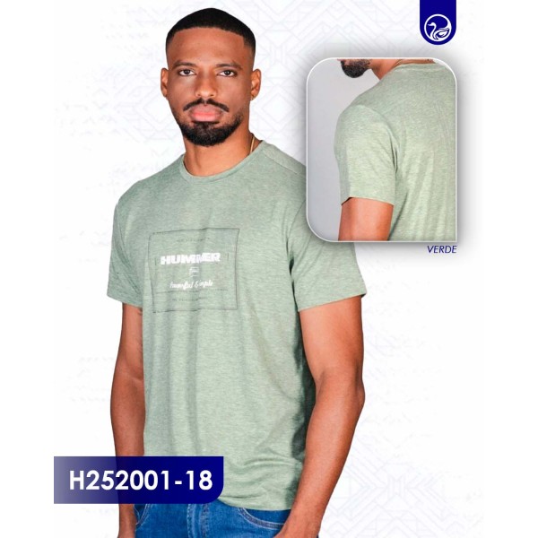 Playera Moda Hummer H252001-18 / Verde