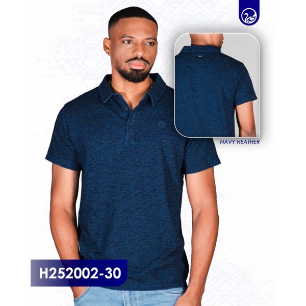 Playera polo Hummer H252002-30 / Navy Heather