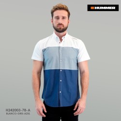 CAMISA MC HUMMER H24200378A BLANCO/NAVY