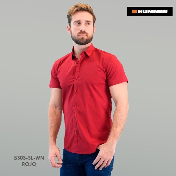 CAMISA MC HUMMER 03SL VINO