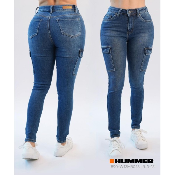 JEANS HUMMER SKINNY CARGO 890W13MB02S 