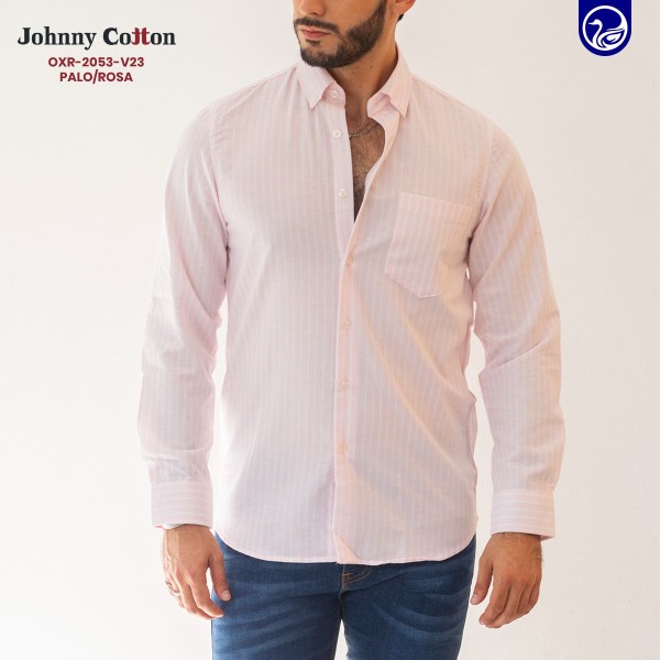 CAMISA ML OXR-2053-V23 JC PALO ROSA RAYAS