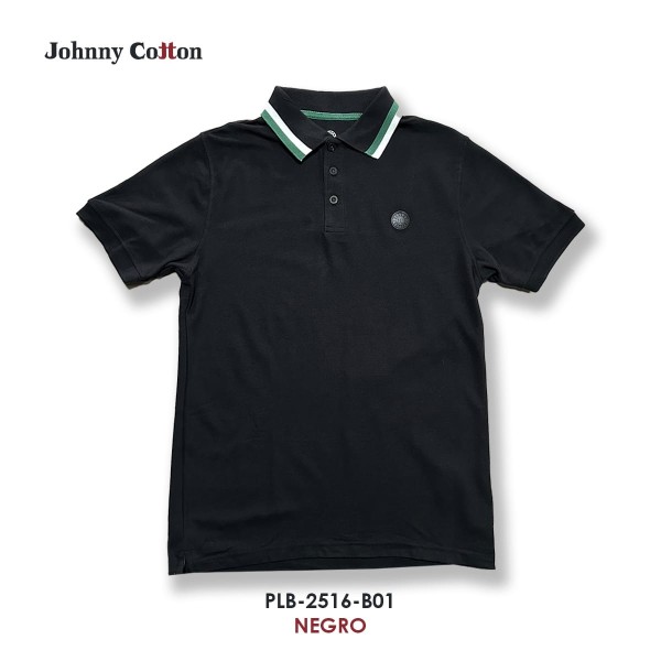 PLAYERA POLO JC PLB-2516-B01 NEGRO