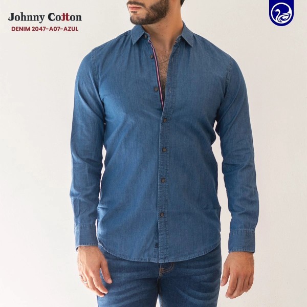 CAMISA ML JC DENIM 2047-A07 / AZUL