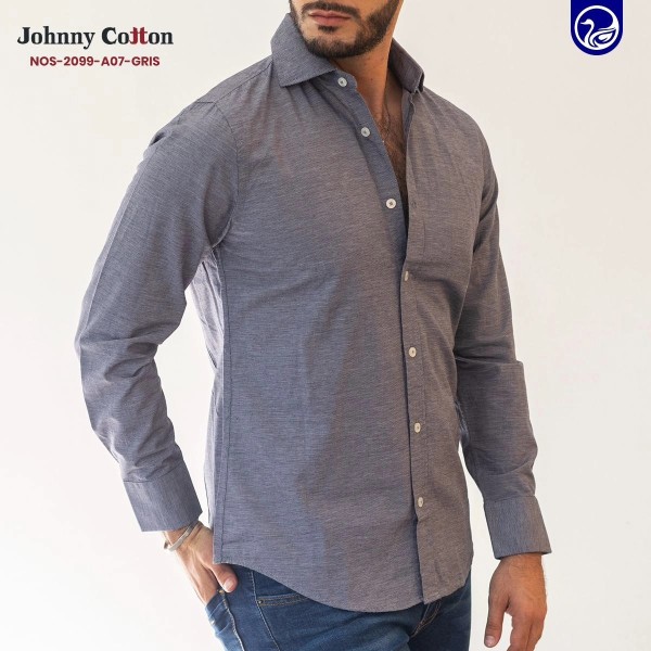 CAMISA ML JC NOS-2099-A07 GRIS/LINEAS