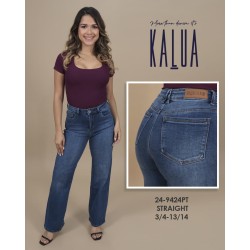 JEANS DAMA STRAIGHT PETITE 24-9424 KALUA