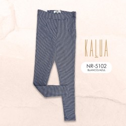 PANTALON DE VESTIR STRETCH NR-5102 BLANCO/AZUL