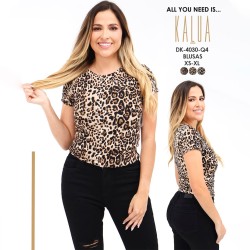 BLUSA MODA DK-4030 KALUA ANIMAL PRINT