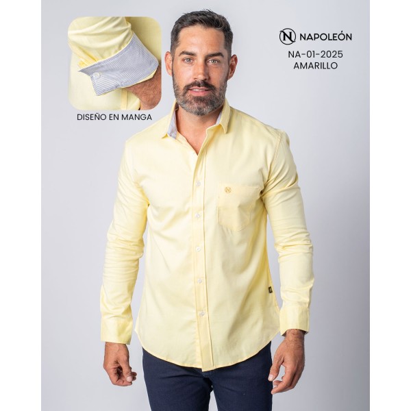 Camisa Napoleon M/L 01-2025 / Amarillo