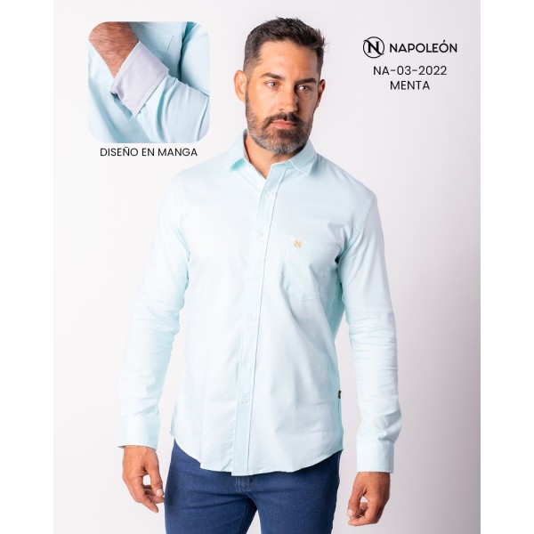 Camisa Napoleon M/L 04-2025 / Menta