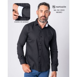 Camisa Napoleón M/L 04-2022 / negro