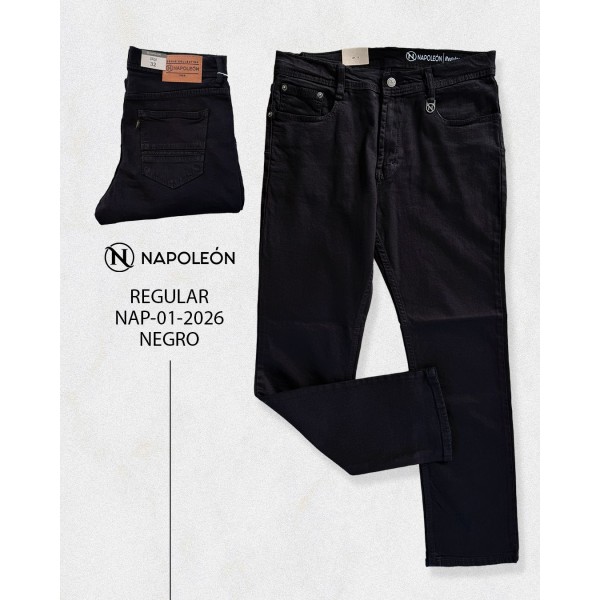 Jeans Napoleon Regular 01-2026 / Negro