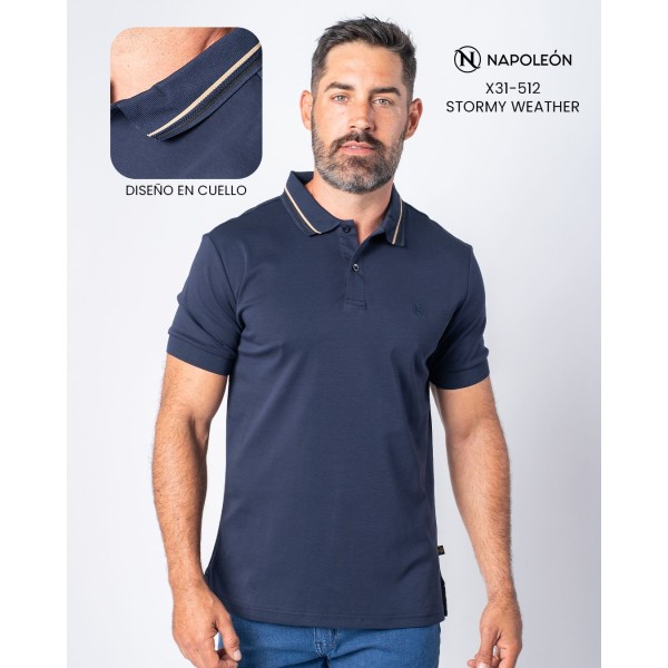 Polo Premium Napoleón X31-512-BU STORMY WEATHER