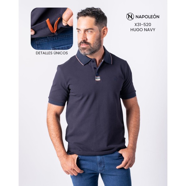 Polo Premium Napoleón X31-520-NV S HUGO NAVY