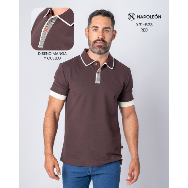 Polo Premium Napoleón X31-523-RD L RED