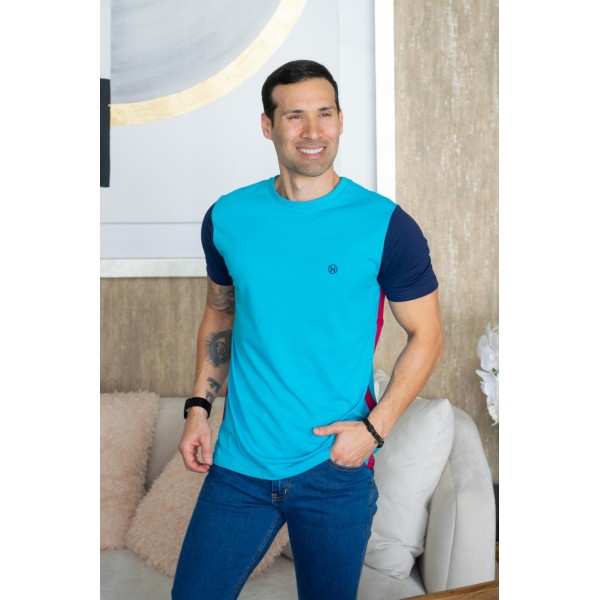 PLAYERA NAPOLEON 214-SEA BLUE