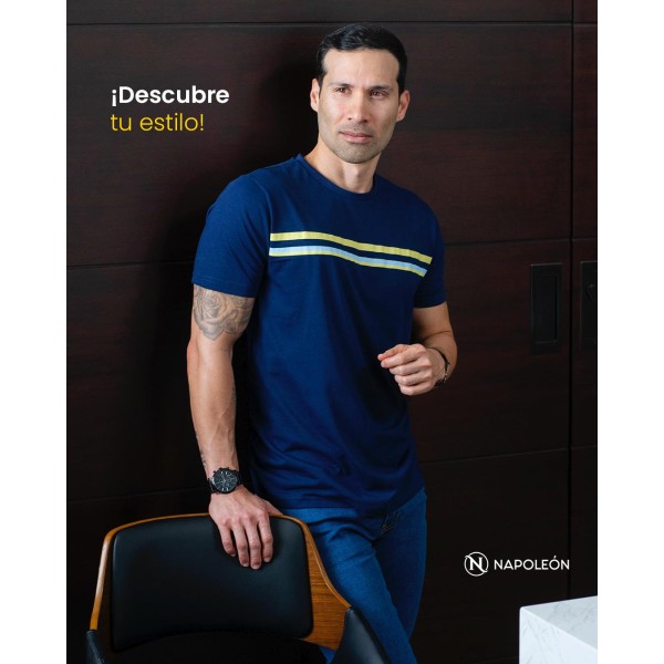 PLAYERA NAPOLEON 242-NAVY
