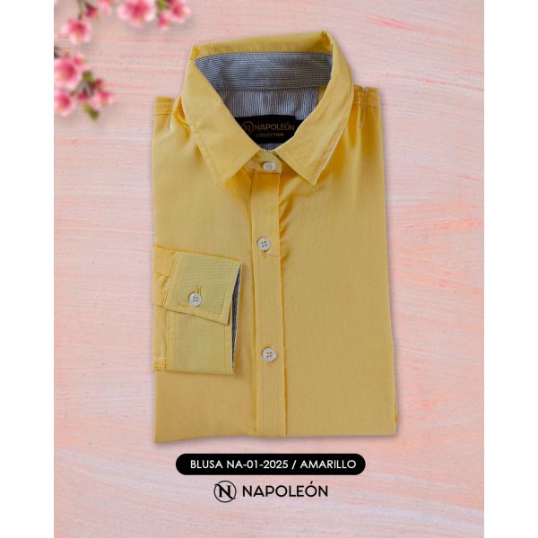 Blusa Napoleon M/L 01-2025 / Amarillo