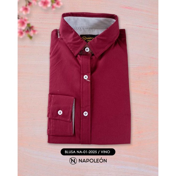 Blusa Napoleon M/L 01-2025 / Vino