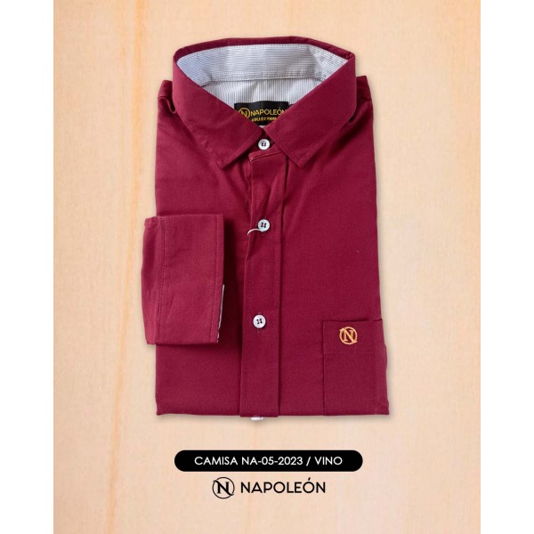 Camisa Napoleon M/L 05-2023 / Vino