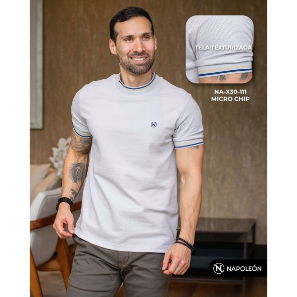 PLAYERA NAPOLEON 111-GR MICRO CHIP