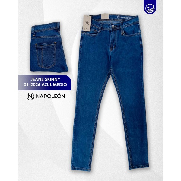 Jeans Napoleon Skinny 01-2026 / Azul Medio