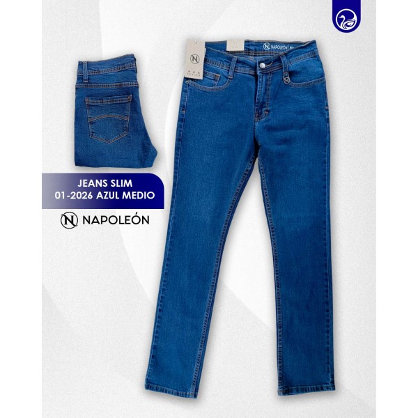 Jeans Napoleon Slim 01-2026 / Azul medio